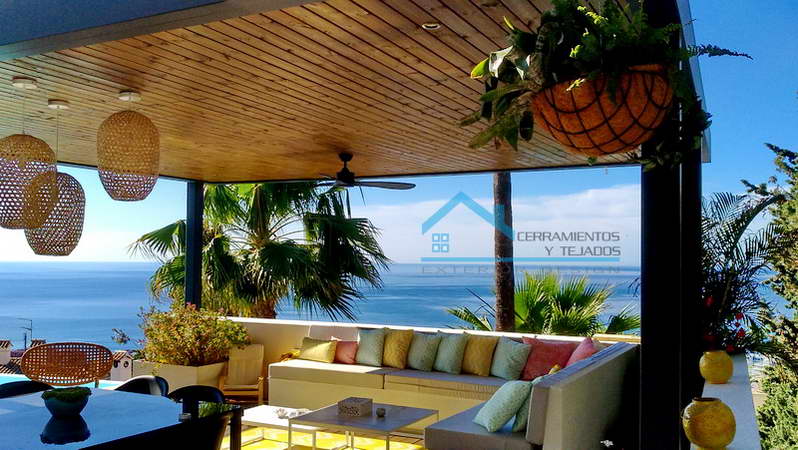 pergola minimalista en malaga